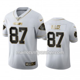 Maillot Kansas City Chiefs Travis Kelce 87 Nike Blanc Golden Edition - Homme